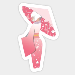 Japanese Girl Sticker